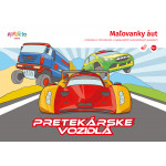 Omaľovánka - Pretekárske autá